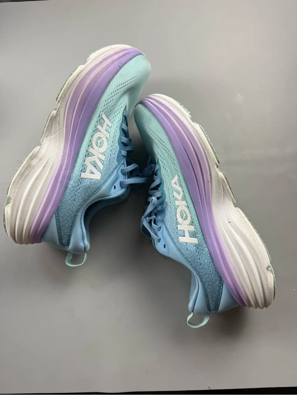 HOKA Bondi 8 Women’s Wide Running Shoes Coastal Sky Blue 9.5 / 9.5D